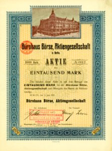 Bürohaus Börse AG 1912