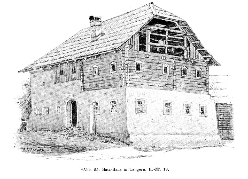Bünker 1902 S 080 sw Hatz Haus Tangern Seeboden