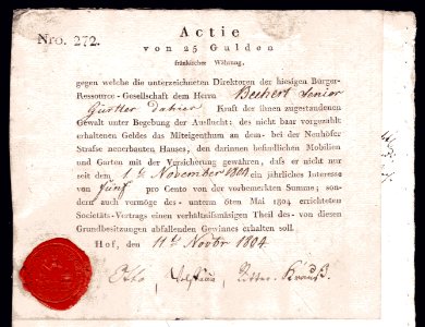 Bürger-Ressource-Gesellschaft 1804
