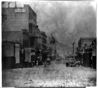 C Street, Virginia City - Cedar Hill in the distance LCCN2002719256