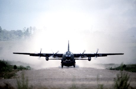 C-130 taking off in Honduras 1983