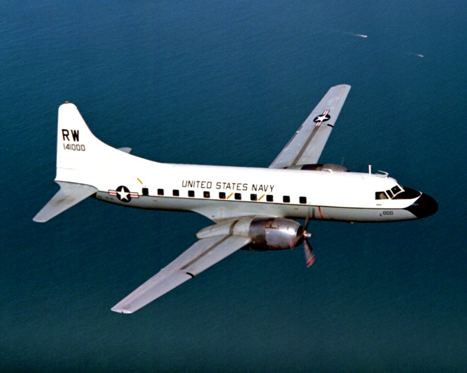 C-131F Samaritan VR-30 in flight