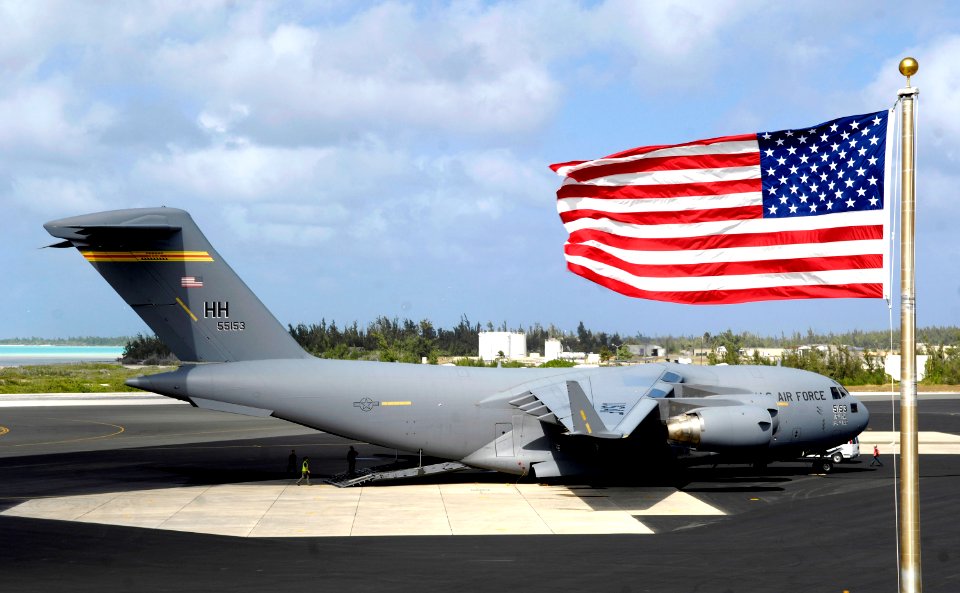 C-17 Globemaster III at Wake Island Airfield