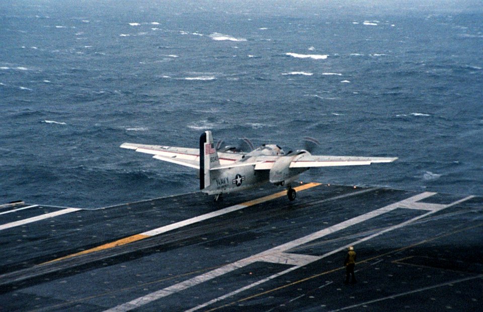 C-1A taking off from USS America (CV-66) 1984