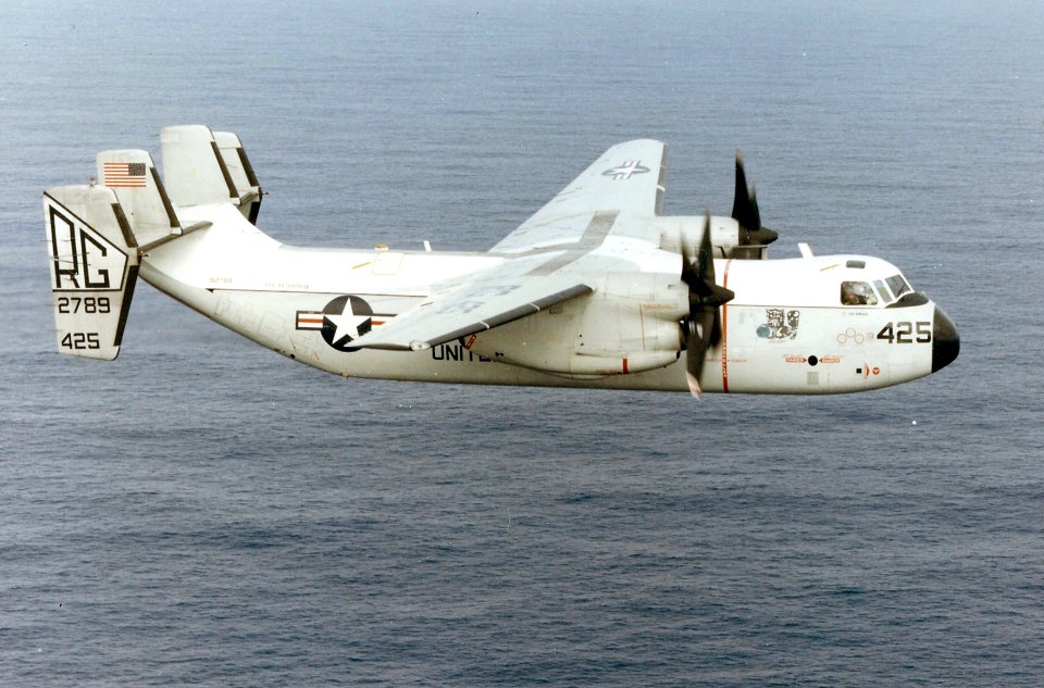 C-2A VRC-50 from USS Enterprise (CVAN-65) in fliight