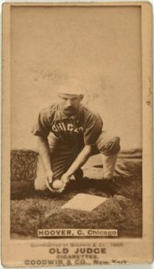 C. Hoover, Chicago White Stockings, baseball card portrait LCCN2007686464