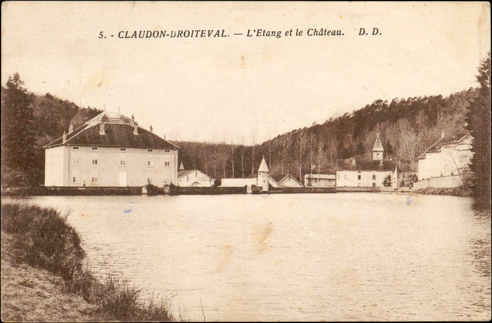 Claudon-Droiteval, L'Etang et le Château CP 4219 PsurR