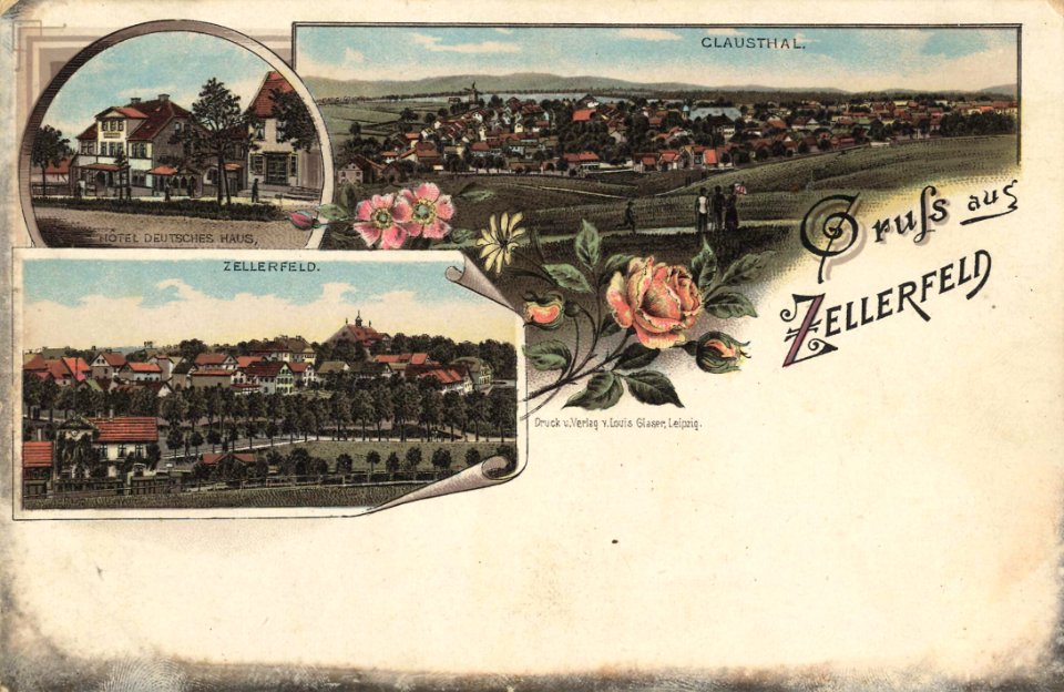 Clausthal-Zellerfeld, Niedersachsen - Stadtansichten; Hotel Deutsches Haus (Zeno Ansichtskarten)