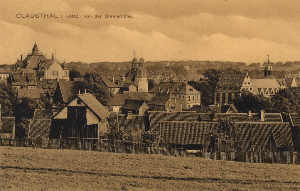 Clausthal-Zellerfeld, Niedersachsen - Stadtansicht von der Bremerhöhe (Zeno Ansichtskarten)