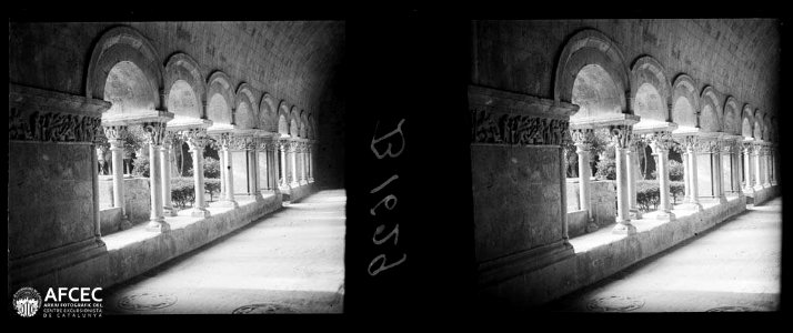 Claustre de la catedral de Girona (AFCEC GAUSACHS B 01629)