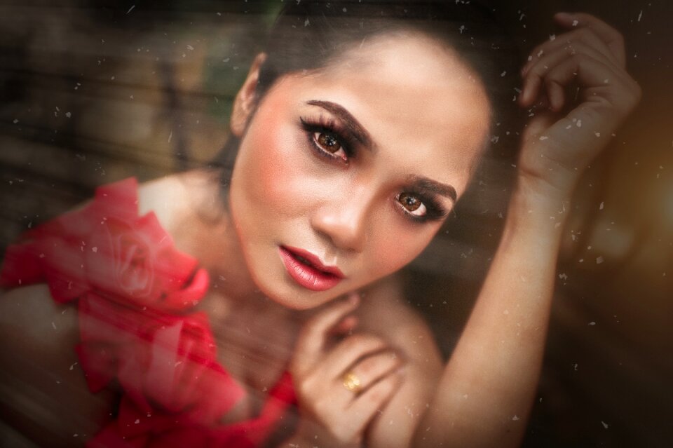 Face photoshoot beautiful girl