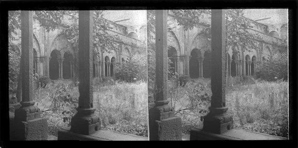 Claustre del monestir de Poblet (AFCEC BORDAS X 406)