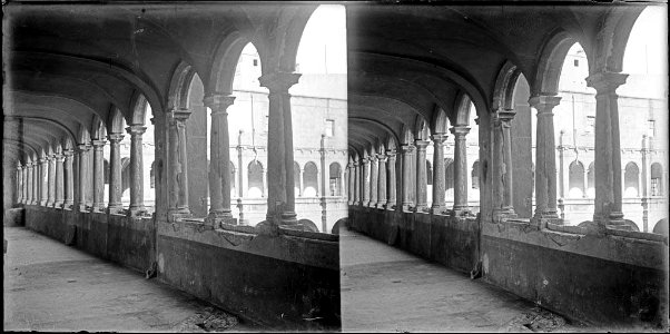 Claustre del monestir de Sant Francesc de Paula (AFCEC BORDAS D 4069)