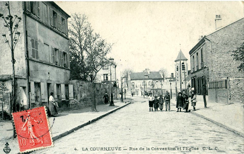 CLC 4 - La Courneuve - Rue de la Convention et l'Eglise