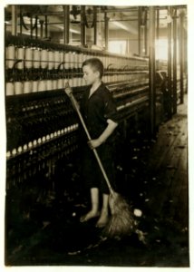 Cleaner and Sweeper - Spinning Department of American Linen Co. LOC nclc.02993