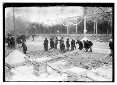 Cleaning snow away from Court of Honor, Washington, D.C. LCCN2014683165