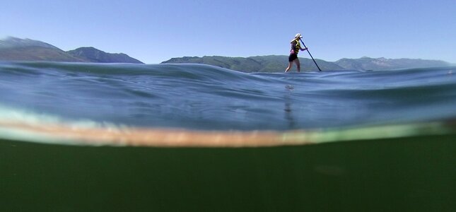 Fitness water lake photo