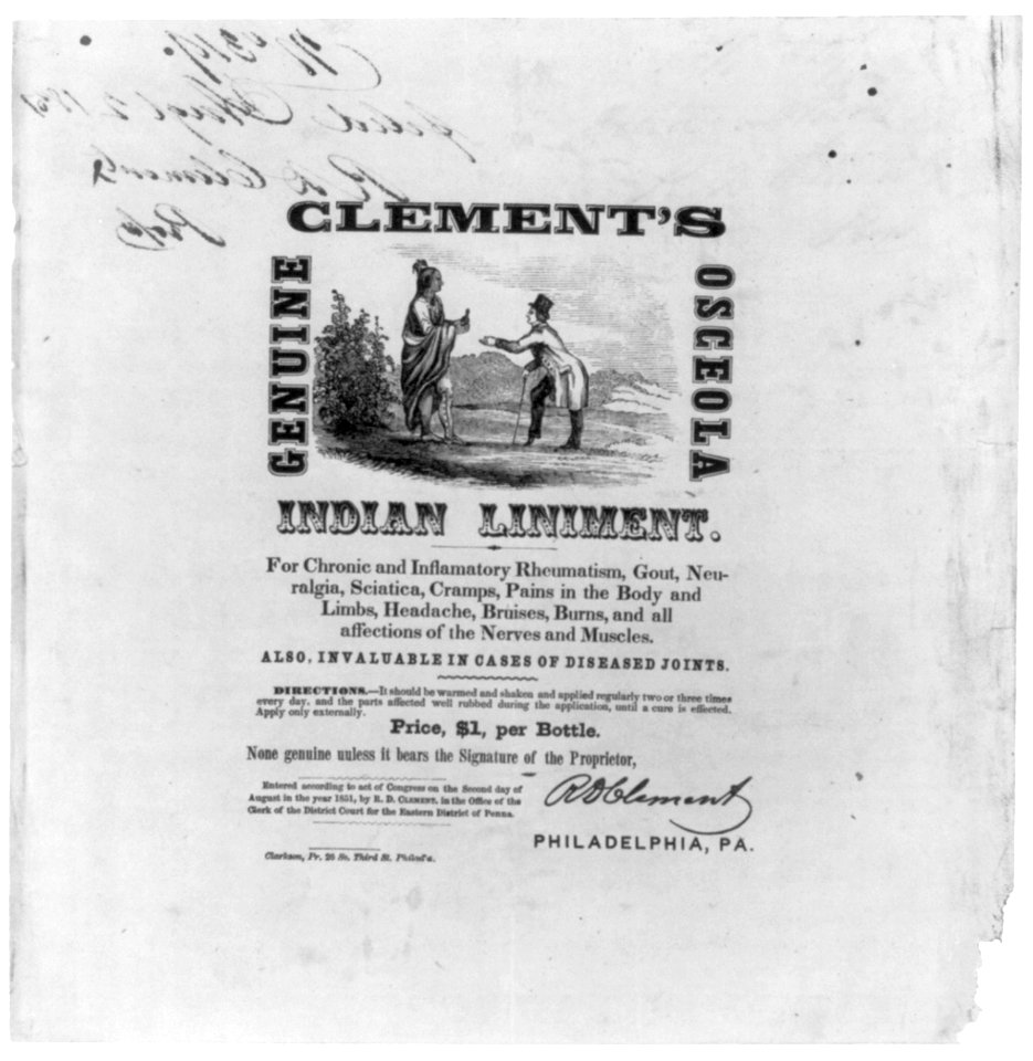 Clement's Genuine Osceola Indian Liniment LCCN2001701429