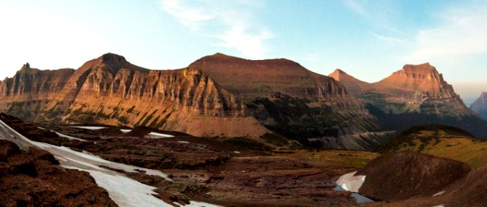Clements Glacier Moraine Panorama