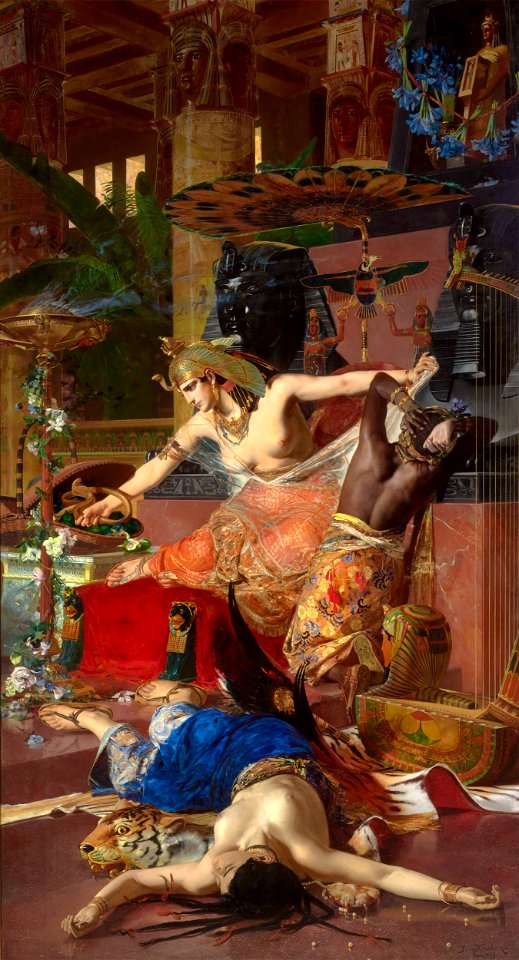 Cleopatra by Julius Kronberg
