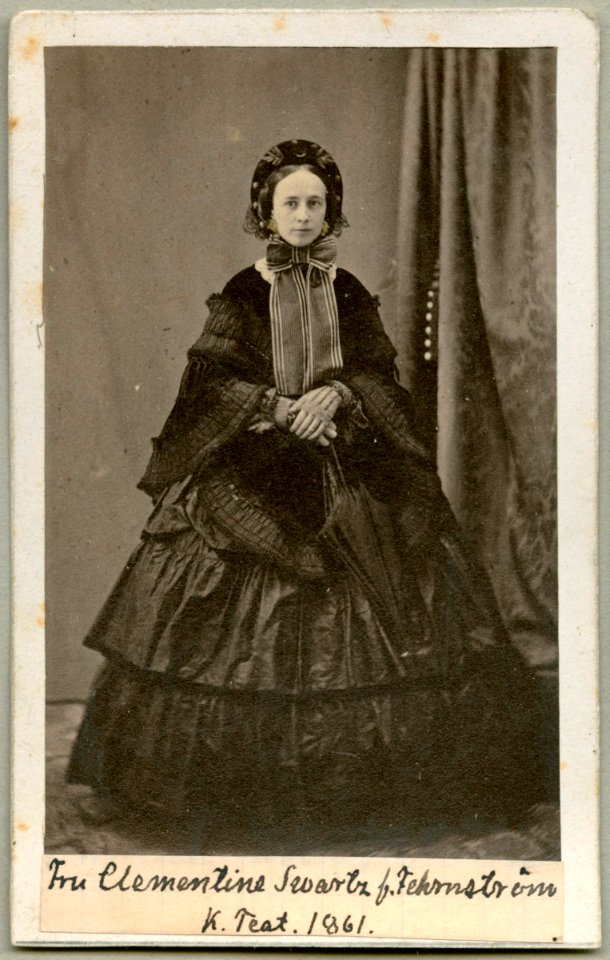 Clementine Swartz, porträtt - SMV - H8 085