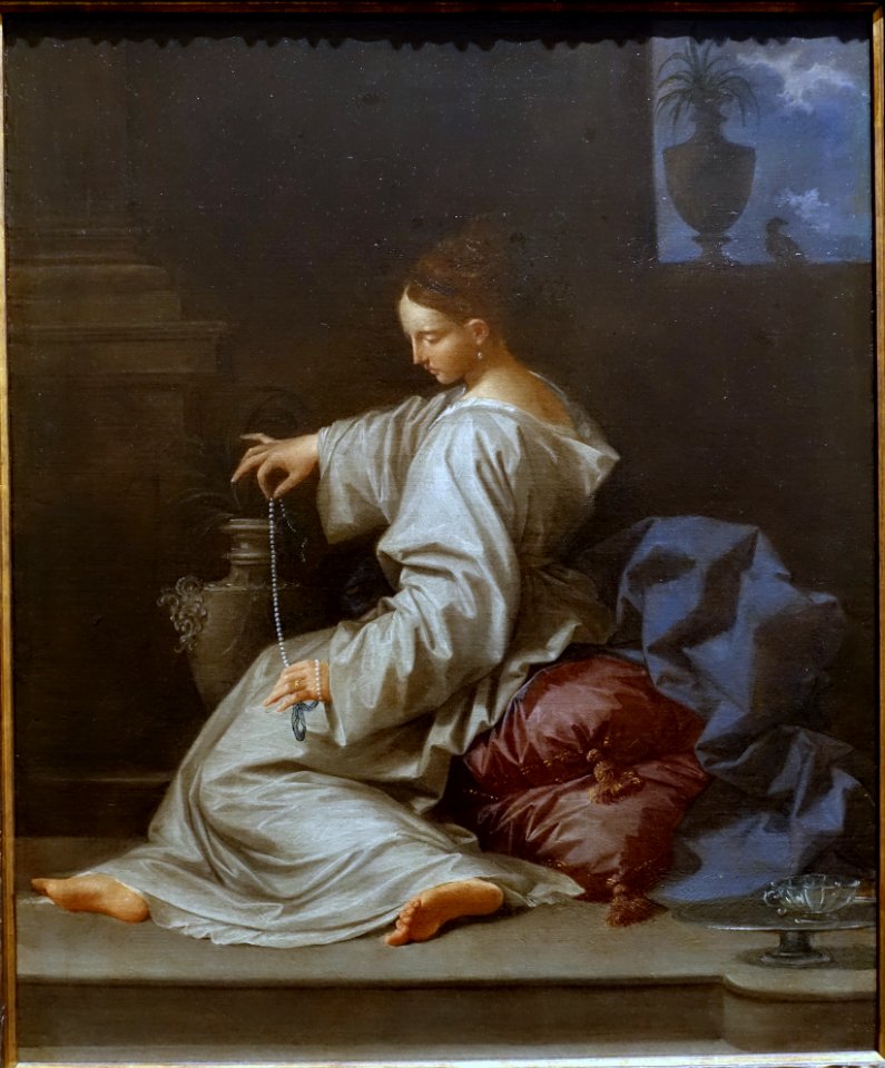 Cleopatra by Donato Creti, 1710s, oil on canvas - Blanton Museum of Art - Austin, Texas - DSC07894