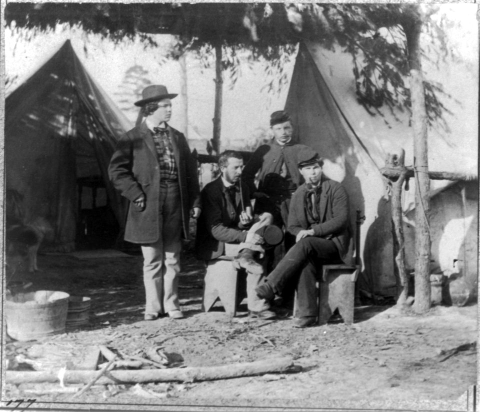 Clerks in Office of Assistant Adjutant General, Headquarters of Army of Potomac, Falmouth, Virginia LCCN2002709442