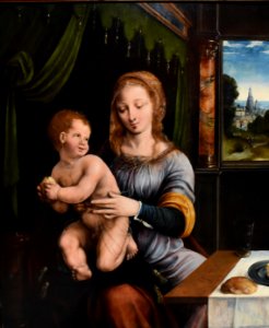Joos van Cleve, Madonna and Child, ca. 1530, National Gallery, Oslo (2) (36298061072) (cropped) photo