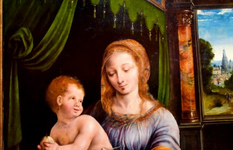 Joos van Cleve, Madonna and Child, ca. 1530, National Gallery, Oslo (1) (36069275580) photo