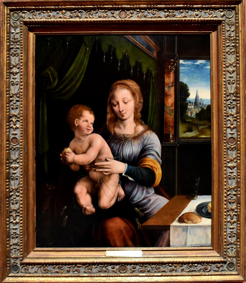 Joos van Cleve, Madonna and Child, ca. 1530, National Gallery, Oslo (2) (36298061072) (cropped-2)