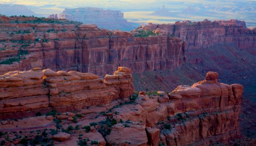 Cliff side paintings in the valley of the gods photo