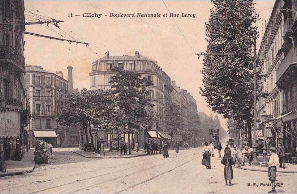Clichy.Boulevard National et rue Leroy