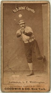 Cliff Carroll, Washington Statesmen, baseball card portrait LCCN2007686948