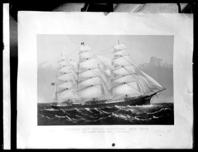 Clipper ship Three Brothers, largest sailing vessel in world, 1915 LCCN2016852745