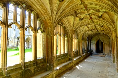 Cloisters - Lacock Abbey - Wiltshire, England - DSC00896 photo
