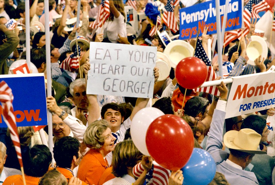 Close-Up of a Delegate at the Republican National Convention in Miami