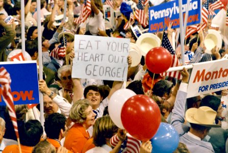 Close-Up of a Delegate at the Republican National Convention in Miami