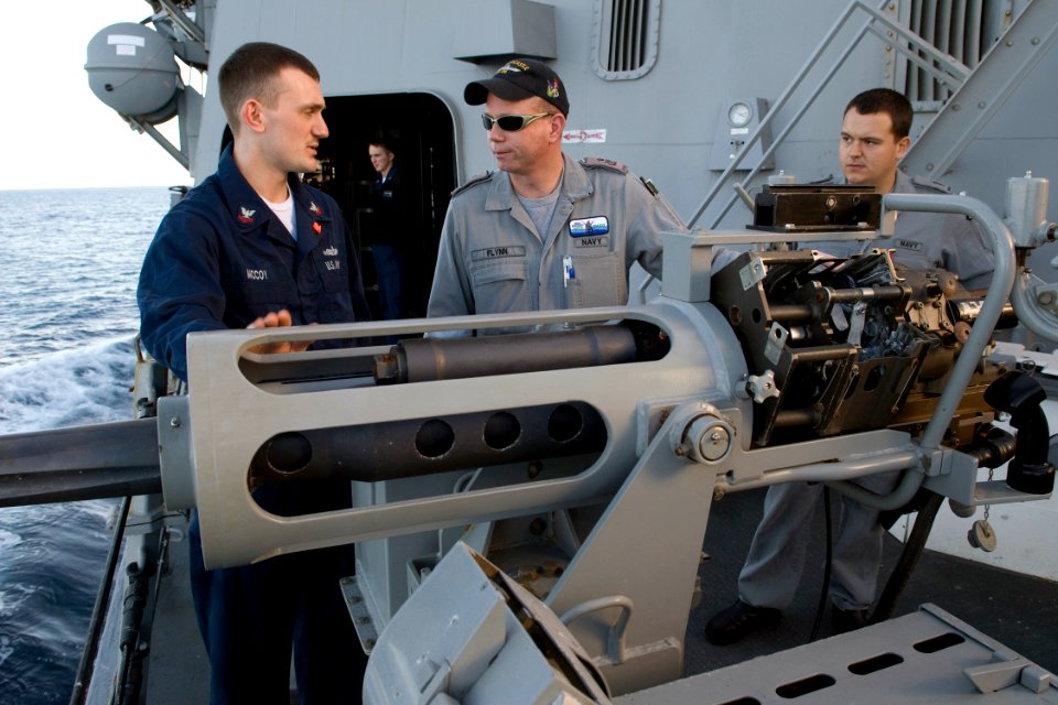 Close view of Mk 38 25mm gun
