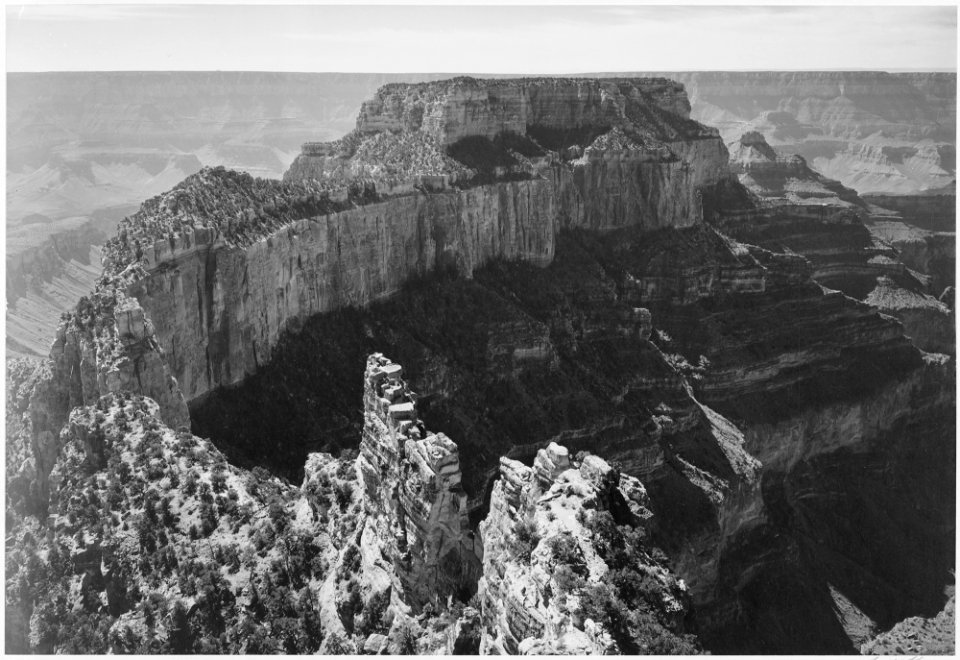 Close-In View of Curved Cliff, Grand Canyon National Park, Arizona., 1933 - 1942 - NARA - 519898 photo