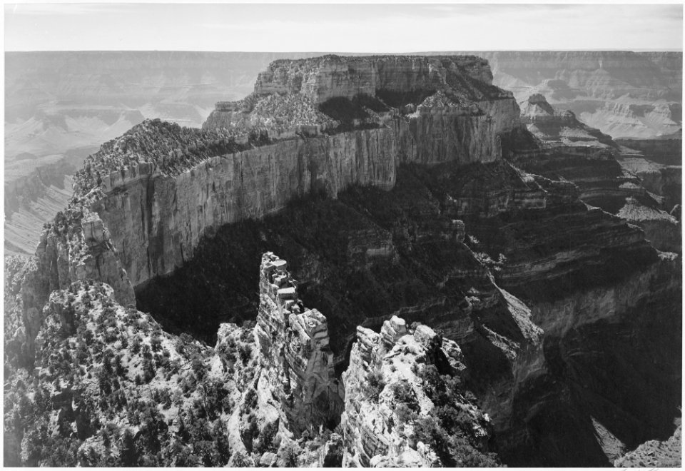 Close-In View of Curved Cliff, Grand Canyon National Park, Arizona., 1933 - 1942 - NARA - 519898