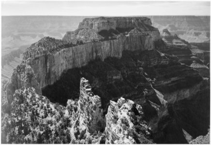 Close-In View of Curved Cliff, Grand Canyon National Park, Arizona., 1933 - 1942 - NARA - 519898 photo
