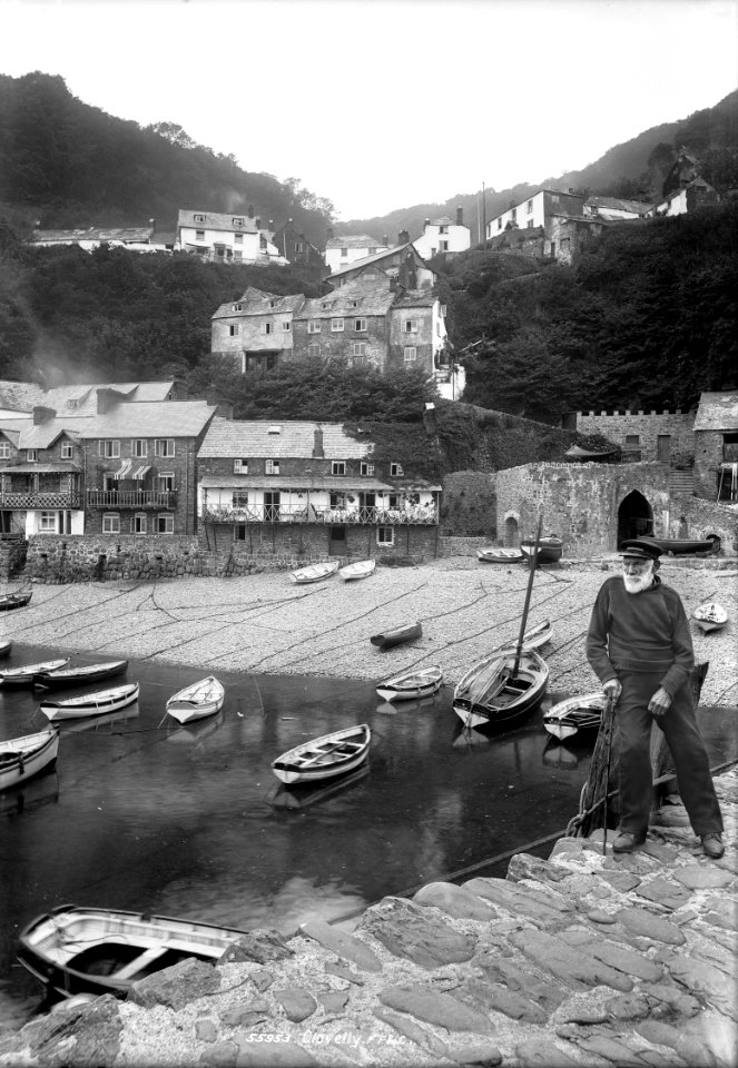 Clovelly harbour and village, Devon RMG G03150