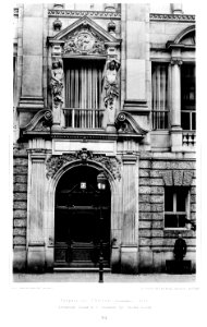 Clubhaus in der Jägerstrasse, Eingang, Berlin, Architekt Kayser & v. Groszheim, Kgl. Bauräte Berlin, Tafel 95, Kick Jahrgang II