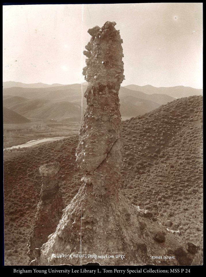 Club Rock, Witches Groups, near Echo (west of) U.P.Ry. C.R. Savage, Salt Lake.