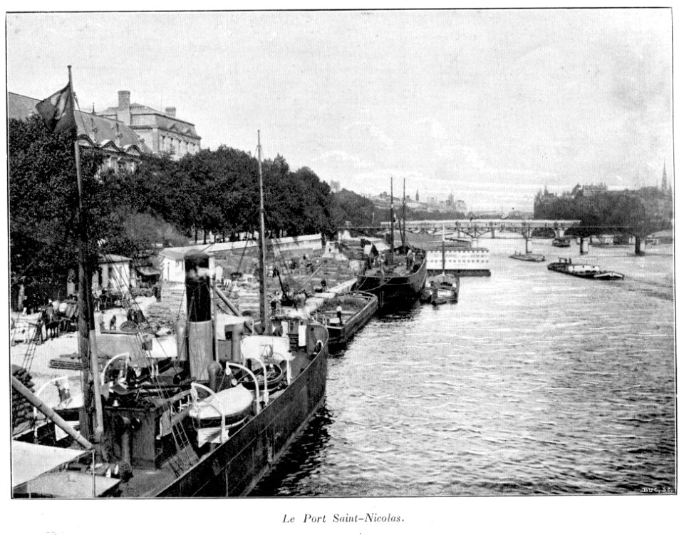 Clément Maurice Paris en plein air, BUC, 1897,017 Le Port Saint-Nicolas