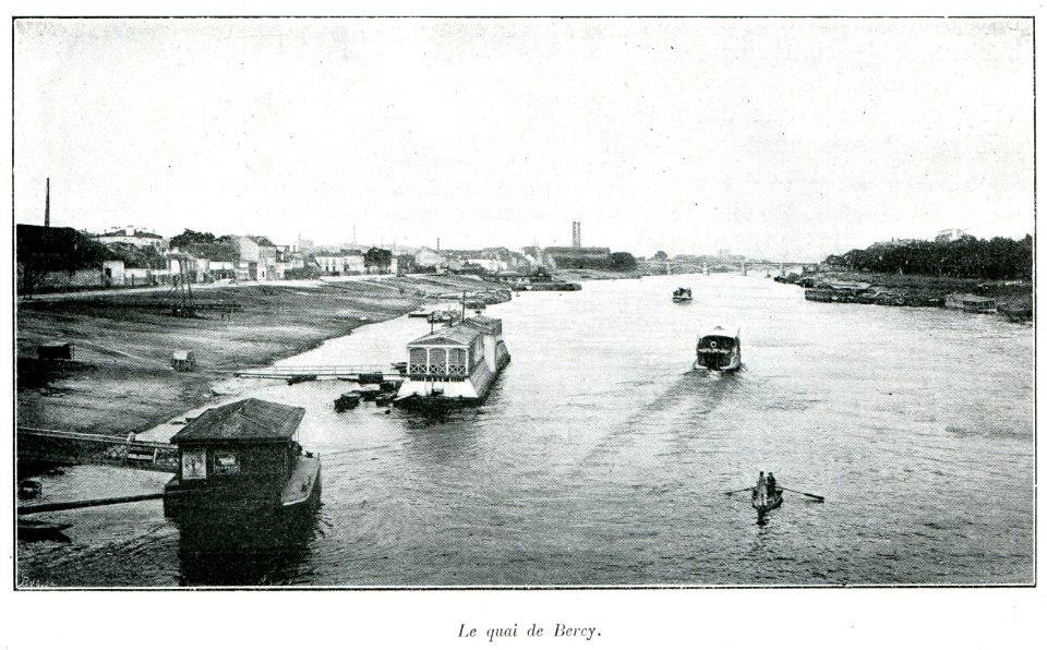 Clément Maurice Paris en plein air, BUC, 1897,004 Le quai de Bercy