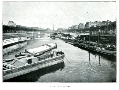 Clément Maurice Paris en plein air, BUC, 1897,006 Le canal de la Bastille photo