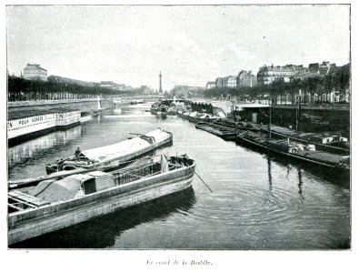 Clément Maurice Paris en plein air, BUC, 1897,006 Le canal de la Bastille