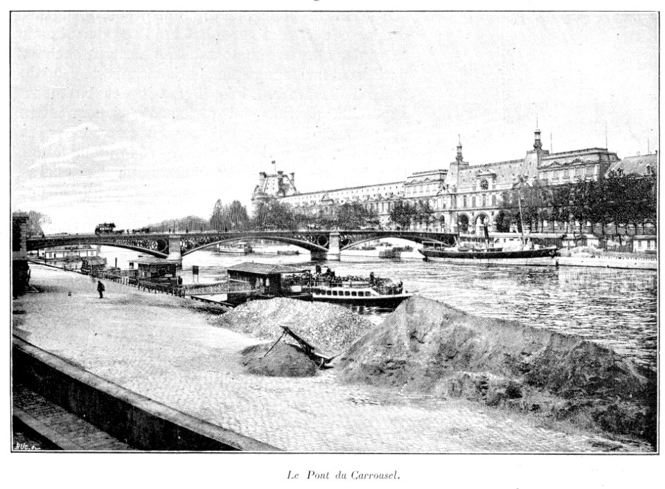 Clément Maurice Paris en plein air, BUC, 1897,018 Le Pont du Carrousel