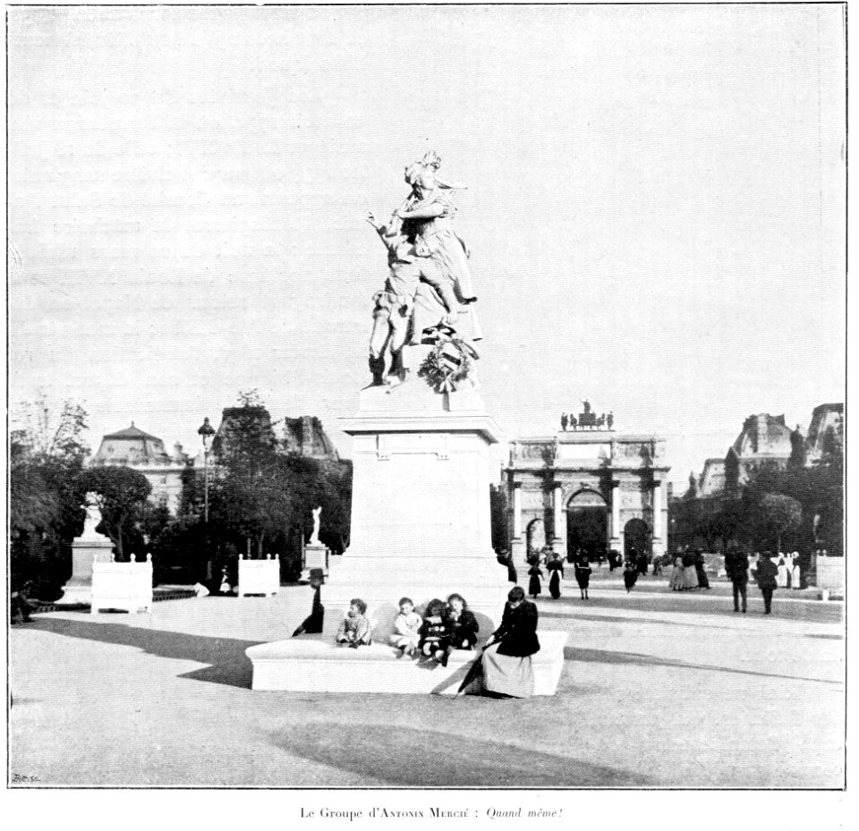 Clément Maurice Paris en plein air, BUC, 1897,053 Le Groupe d'ANTONIN MERCIÉ, Quand même!